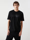 Crew Neck Short Sleeve Printed Combed Cotton Men's T-shirt